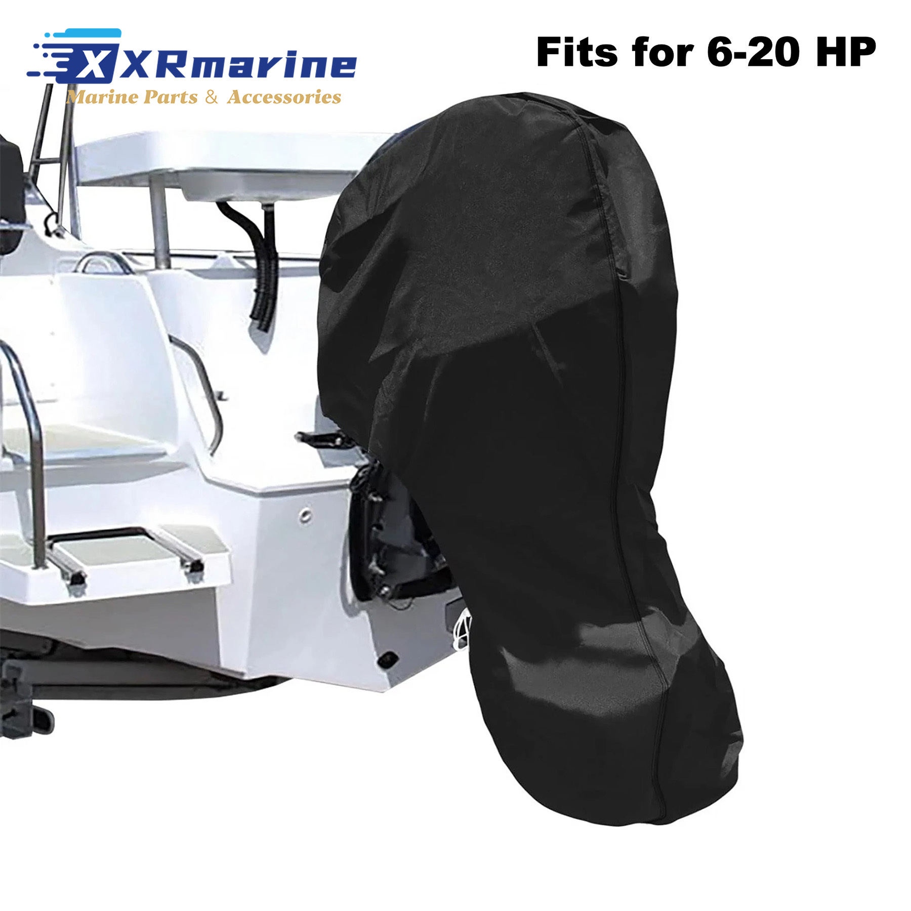 Fishing Boat Cover - Buitenboordmotorhoes geschikt voor Mercury Yamaha Honda